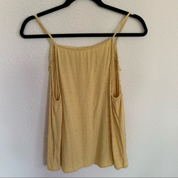 Mine Crocheted Décolletage Spaghetti Strap Sleeveless Top - Picture 12 of 13